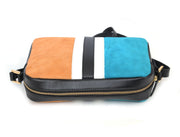 Compact Colorblock Leather Crossbody Bag - Cabrini - Elegance Perfected