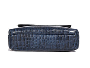 CrocChic Leather Handbag – Textured Top Grain Elegance - Cabrini - Elegance Perfected