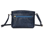 CrocChic Leather Handbag – Textured Top Grain Elegance - Cabrini - Elegance Perfected