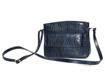 CrocChic Leather Handbag – Textured Top Grain Elegance - Cabrini - Elegance Perfected