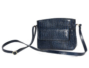 CrocChic Leather Handbag – Textured Top Grain Elegance - Cabrini - Elegance Perfected