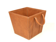 Damocle Leather Bin - Caramel Brown - Cabrini - Elegance Perfected