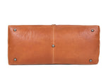Elegant Tan Leather Travel Bag – Premium Handcrafted Duffel - Cabrini - Elegance Perfected