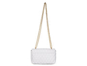 Elegant White Quilted Shoulder Bag - Cabrini - Elegance Perfected