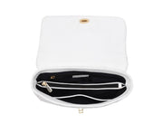 Elegant White Quilted Shoulder Bag - Cabrini - Elegance Perfected