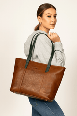 Everyday Leather Tote Bag for Women - Cabrini - Elegance Perfected