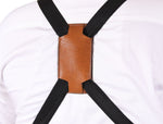 Florence Suede Apron - Light Brown - Cabrini - Elegance Perfected