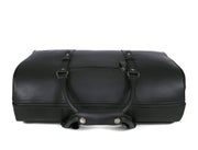 Full Grain Leather Overnight Combo – Raven Black - Cabrini - Elegance Perfected