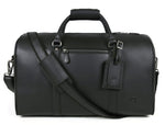 Full Grain Leather Overnight Combo – Raven Black - Cabrini - Elegance Perfected