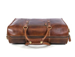 Full Grain Leather Weekender Bag – Penny Brown - Cabrini - Elegance Perfected