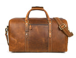 Full Grain Leather Weekender Bag – Tawny Brown - Cabrini - Elegance Perfected