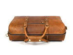 Full Grain Leather Weekender Bag – Tawny Brown - Cabrini - Elegance Perfected