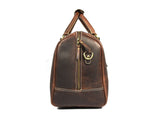 Full Grain Leather Weekender Bag – Walnut Brown - Cabrini - Elegance Perfected