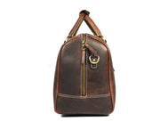 Full Grain Leather Weekender Bag – Walnut Brown - Cabrini - Elegance Perfected