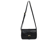 Handcrafted Green Leather Crossbody Bag for Women – Vintage Satchel with Multiple Compartments - Cabrini - Elegance Perfected