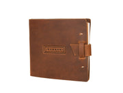 Handcrafted Leather Guest Registry Book - Cabrini - Elegance Perfected