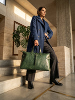 Heritage Leather Duffel Bag - Cabrini - Elegance Perfected
