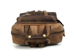 Hunter Brown Vintage Leather Backpack - Cabrini - Elegance Perfected