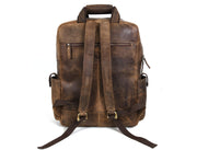 Hunter Brown Vintage Leather Backpack - Cabrini - Elegance Perfected