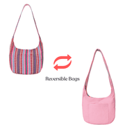 Illinois Reversible Sling Bag – Dual - Style Jacquard Crossbody - Cabrini - Elegance Perfected