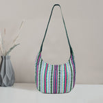 Illinois Reversible Sling Bag – Dual - Style Jacquard Crossbody - Cabrini - Elegance Perfected