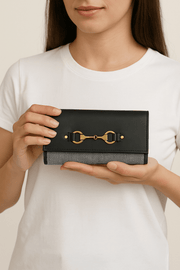 Kilim Style Leather Clutch - Cabrini - Elegance Perfected