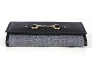 Kilim Style Leather Clutch - Cabrini - Elegance Perfected