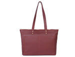 Ladies Leather Tote Bag - Walnut Brown - Cabrini - Elegance Perfected