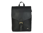 Leather Backpack – Classic Black Travel & Work Companion - Cabrini - Elegance Perfected