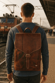 Leather Backpack – Timeless Handcrafted Carry Solution - Cabrini - Elegance Perfected