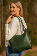 Leather Crossbody Bag – Chic & Compact for Daily Outings - Cabrini - Elegance Perfected