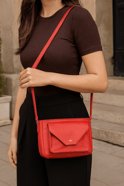 Leather Crossbody Handbag – Everyday Indian Elegance - Cabrini - Elegance Perfected