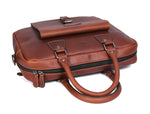 Leather Office Bag – Premium Portfolio for Professionals - Cabrini - Elegance Perfected