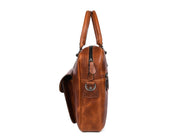 Leather Portfolio Bag – Top Grain Organizer for Travel & Office - Cabrini - Elegance Perfected