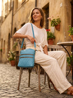 Leather Quilted Crossbody Bag - Cabrini - Elegance Perfected