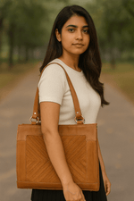 Leather Suede Hand Bag For Women - Cabrini - Elegance Perfected