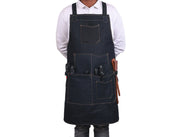 Lemos Canvas Apron – Denim Blue - Cabrini - Elegance Perfected