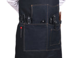 Lemos Canvas Apron – Denim Blue - Cabrini - Elegance Perfected