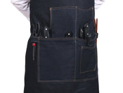 Lemos Canvas Apron – Denim Blue - Cabrini - Elegance Perfected