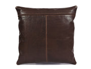 Baltimore Leather Pillow Cover - Walnut Brown