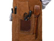 Arucas Suede Apron - Caramel Brown