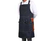 Lemos Canvas Apron – Denim Blue