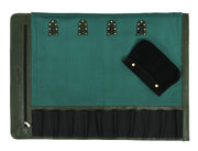 Malaga Canvas Knife Roll – Pine Green | Tool Roll-Up for Chefs