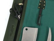 Malaga Canvas Knife Roll – Pine Green | Tool Roll-Up for Chefs