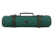 Malaga Canvas Knife Roll – Pine Green | Tool Roll - Up for Chefs - Cabrini - Elegance Perfected