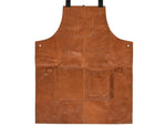 Manresa Leather Apron - Caramel Brown - Cabrini - Elegance Perfected
