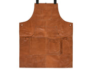 Manresa Leather Apron - Caramel Brown - Cabrini - Elegance Perfected