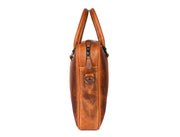 Men's Vintage Leather Messenger Bag - Professional 15.6