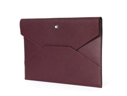 Minimalist Full - Grain Leather Laptop Sleeve Case - Cabrini - Elegance Perfected