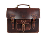 Polaris Leather Executive Messenger Bag - Cabrini - Elegance Perfected